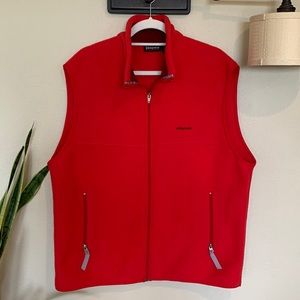 Patagonia red synchilla vest